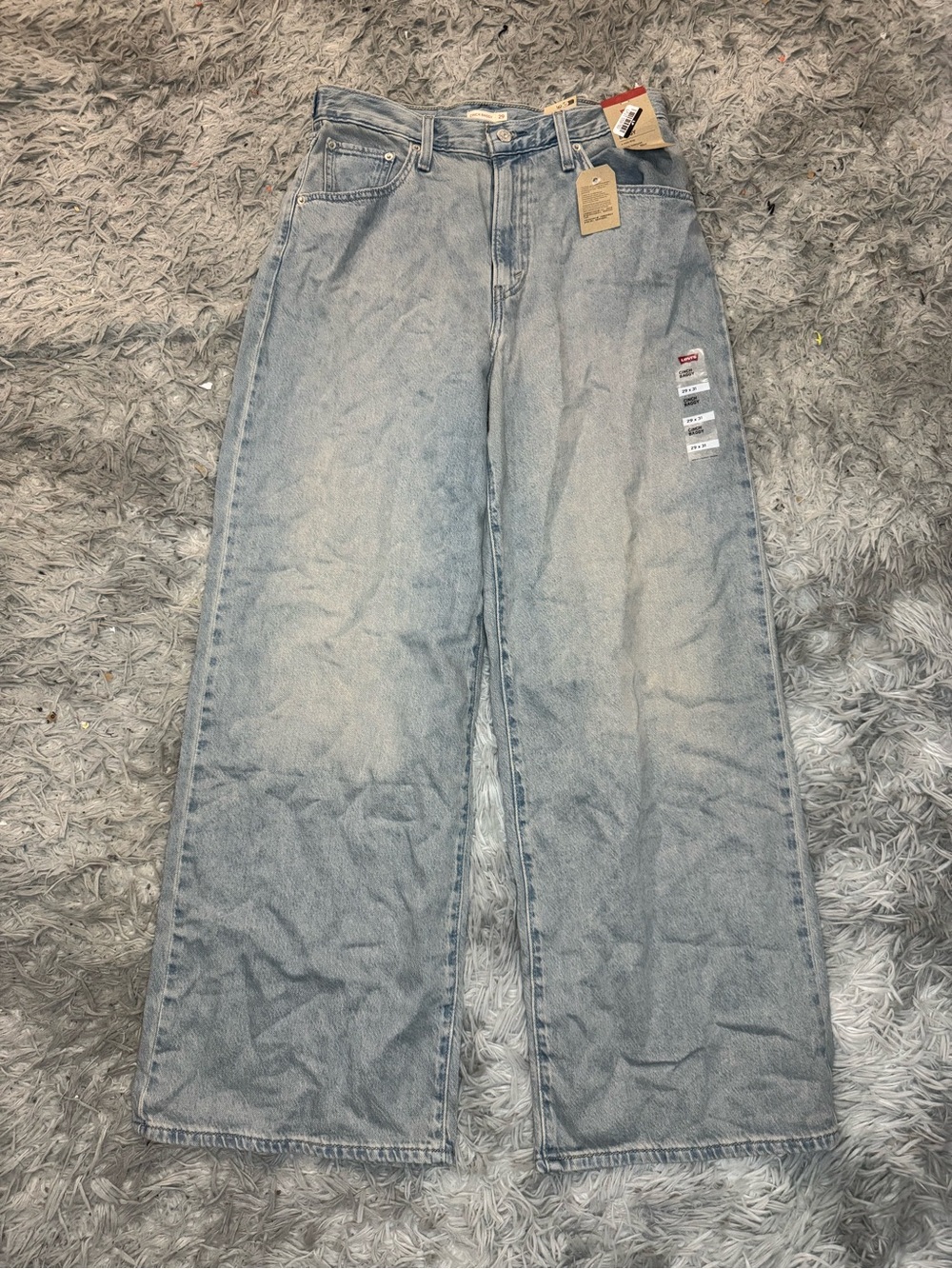 Levi’s Women’s High Rise Cinch Baggy Jeans - Blue Wash Size 29x31 NWT